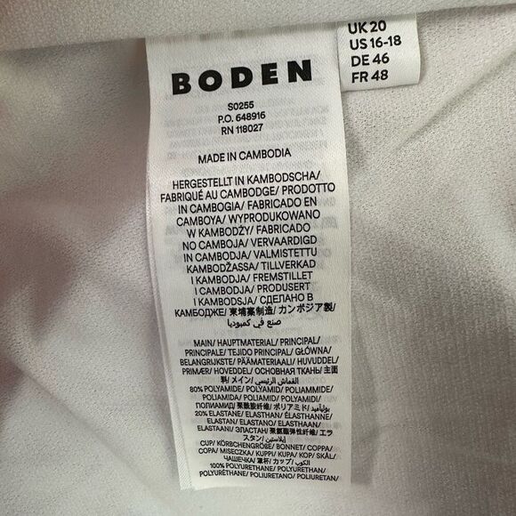 Boden Ithaca Panel Bikini Bottom and Halter Top size 16-18 Surf The Web Abstract - Picture 8 of 14